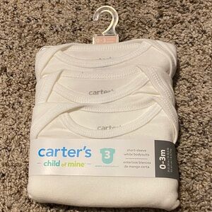 Carter's White Short-Sleeve Bodysuits